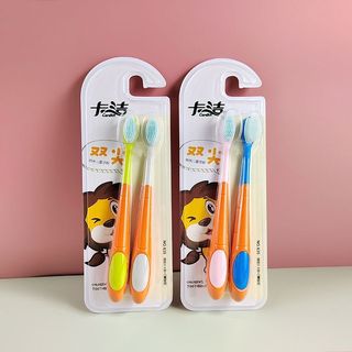 Tip nano toothbrush 3 to 4-5 to 6 and a half years old and above medium hair soft hair children baby boys and girls silicone