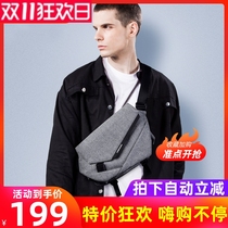 Tide brand commuter portable messenger bag mens bag shoulder bag functional wind messenger bag multi-functional chest bag shoulder bag women