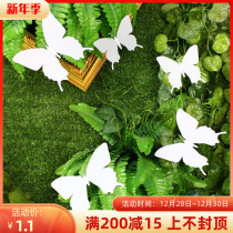 New wedding props simulation butterfly wedding background stage welcome Photo area decoration hotel welcome decoration