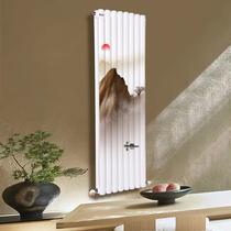  Steel radiator Household centralized heating water heater Wall-mounted double-column vertical heating art radiator