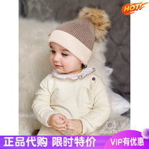 1 piece 85 fold autumn winter cashmere hat Denmark Petite maison kids baby warm ball cap