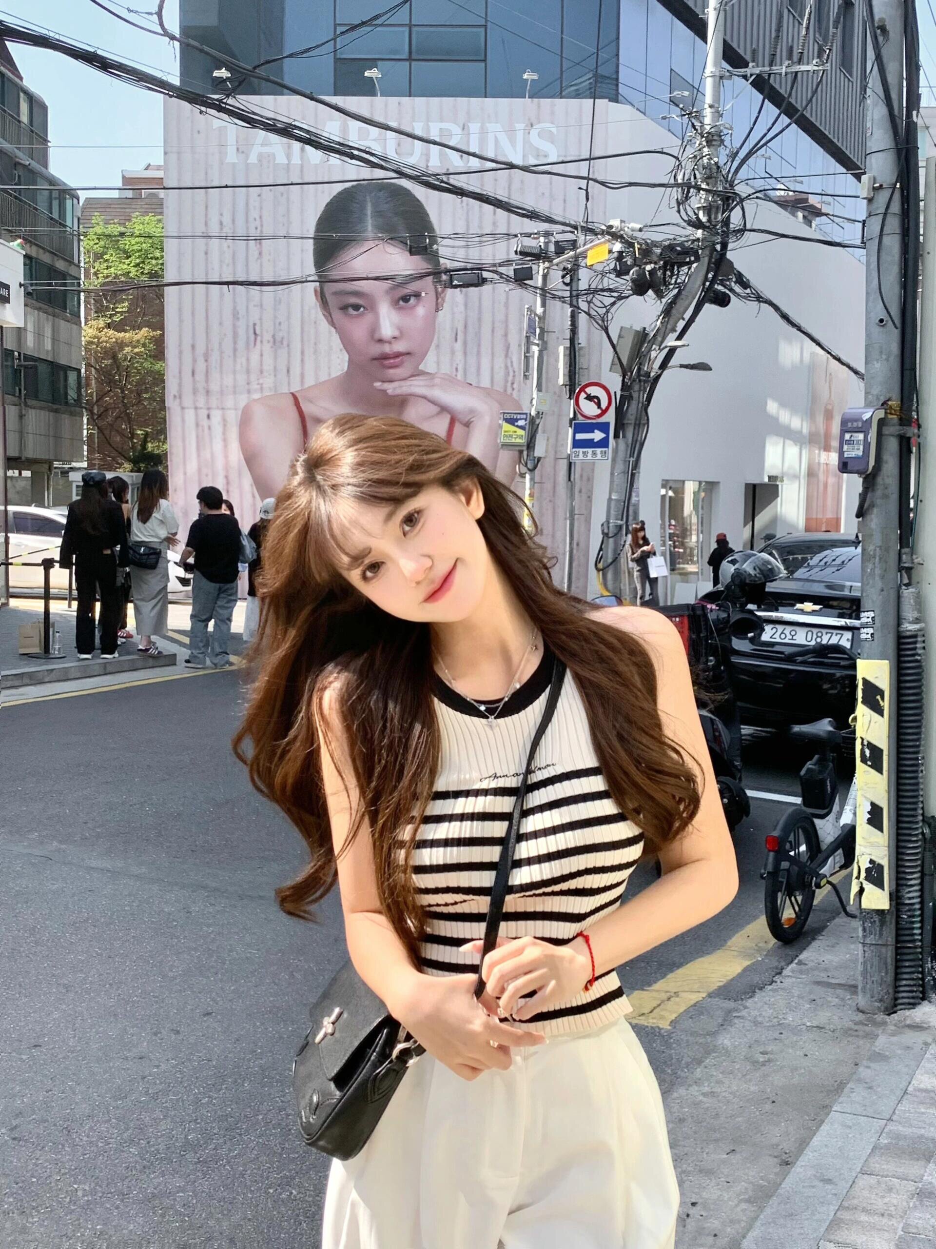 ANN ANDELMAN明星同款阔腿裤 休闲西裤高腰直筒设计拉长比例