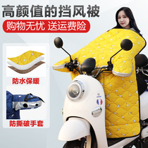 Yadi spring and autumn winter electric bicycle windshield cover men and women universal pedal motorcycle waterproof windproof coat plus Velvet