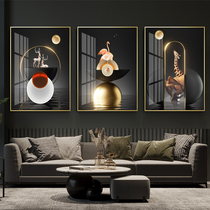Light luxury living room decoration painting meaning like deer hanging painting modern simple corridor aisle staircase background wall painting mural