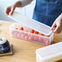 Japanese noodle crisper food freezer box kitchen storage tank refrigerator food fish meat plastic storage box