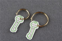 Imported from Japan Hardware Plated 18K Genuine Gold Easy Open Key Ring Handmade Leather Fittings Accessories