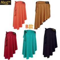 New Latin dance apron Hip Towel Irregular Short Skirt Lace A Piece Of Dress Adult Womens Square Dance Practice Half Body Dress