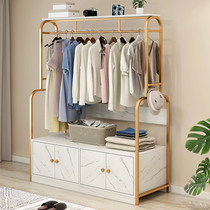 Hanging clothes hat shelf floor bedroom inner house with simple net red single lever vertical theorizer multifunctional with shoe cabinet