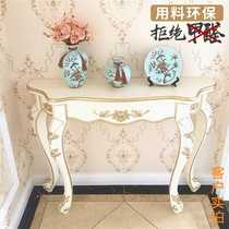 Entrance cabinet European decoration table Living room partition Light luxury Nordic semicircle wall into the home corridor aisle shelf