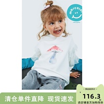 Shopping mall with the same style of Makkale childrens clothing three-color sweater 2022 spring new girls and toddlers baby all-match Western-style tops