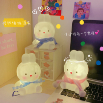 ins cute crooked neck duck night light Net red creative girl heart arrangement bedside lamp birthday gift Valentines Day