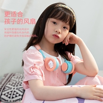 New children hanging neck small fan student dormitory rechargeable silent carry portable silent fans