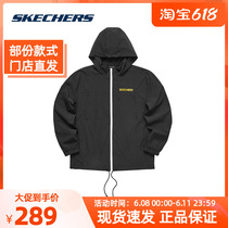 Skechers Scheckie Mens 2021 Fall new casual printed sports casual jacket jacket