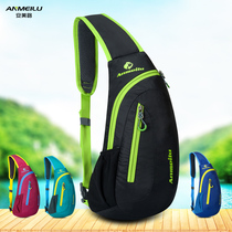 Outdoor shoulder bag Mens multi-functional waterproof crossbody bag Casual shoulder bag Sports chest bag Female mountaineering travel bag