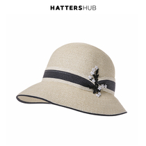 Hat Shihui hat female summer sun hat elegant flower vacation beach hat travel sun hat Joker straw hat
