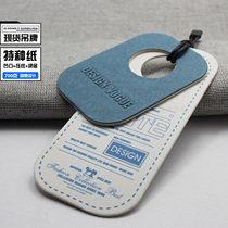 Clothing tag custom-made womens special-shaped thick paper card trademark certificate printing clothes listing label hanging card log design hanging card custom tag custom-made (Xin Bai flagship store)