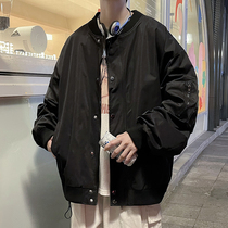 Spring and autumn baseball clothes Tide brand loose ins mens tooling jacket jacket casual Joker Japanese Ruffian handsome jacket