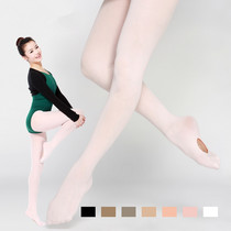 Dance Socks Velvet Pink Flesh Stretch Comfort Ballet Dance Garter Hole