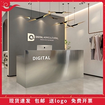 Stainless steel small bar cash counter shop simplifies modern womens clothing storerestaurant dairy tea shop front desk