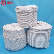 Ceramic fiber packing furnace kiln aluminum silicate fiber packing high temperature steel wire asbestos round rope boiler door sealing strip