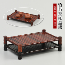 Wood Carving Pendulum Pieces Chinese Fruits Pan Red Wood Craft Red Acid Branches Rectangular Home Wood-tray Wooden Tea Tray Shelf