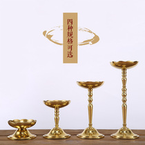 Yuantong Buddha with pure copper candlestick for Buddha ghee lamp holder wax table home Buddha lamp Buddha lamp Buddha Hall supplies