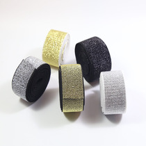 Gold silk Silver silk elastic band Nylon bottom rubber band pants waist belt Elastic band Clothing accessories