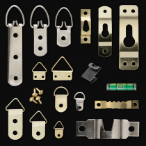 Backboard hanging photo frame dark hanging pendant hanging ring hook mirror frame hardware no trace accessories wall nail hook double hole