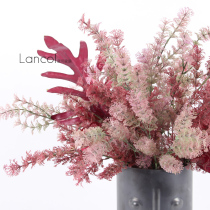 Lancol New Vintage Forest Flower plastic pink spray grass home decoration flower window photography fake flower