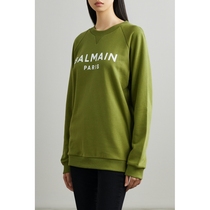 Classic paragraph] BALMAIN female applid cotton plain tattooed cloth sweater NAP NET-A-PORTER quite special