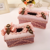 Paper Towels Box of paper Living room Home Creative minimalist Korean style Cute Paper Cramps Table table Table Tea Table Containing napkins Box