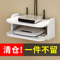 Living room punch-free TV set-top box shelf Router storage box Wall decoration partition Bedroom projector