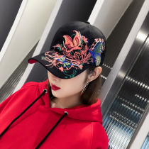 Cap child Han version 100 Lap Duck Tongue Cap Spring Autumn New Embroidery Summer Net Red Sun Hat Sunhat Sunscreen Baseball Cap