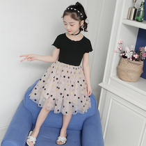 Girls Eve dress dress with dress baby 3 Two 2 three 4 4 5 6 6 7-8 8 years old girl Ocean Princess Princess Dress