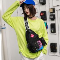  Bag 2020 new chest bag large capacity wild shoulder bag womens front messenger bag fashion sports canvas bag
