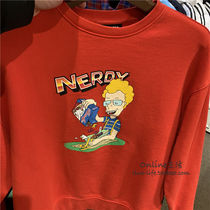 South Korea NERDY Ouyang Nana private clothing Tide brand personality comics pullover round neck clothes alien casual wear