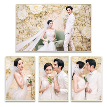 Wedding photos enlarge wall hanging photos Photo frames Custom wedding photos Narrow border Nordic family portraits Large size photo wall