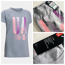 New current L Mei anderma girl UA short sleeve 1298798 quick-drying youth breathable big LOGO loose thin cotton