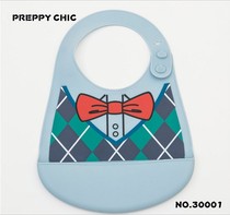 Xiaolingbou baby silicone bib bib bib feeding food supplement bib waterproof disposable soft