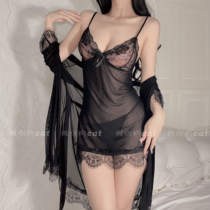 Sexy Sleepwear Lace Harnesses Sleeping Dress Plethora of small breasts feelings Feelings Flirt with Nepotism Dress Nepotism Woman