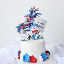 ins Cream Cake Decorated Waves Machine Cat Swing Fittings 6 Birthday Party Dolls with Wing Dessert