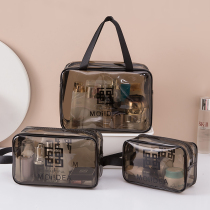 Net red cosmetic bag ins Wind Super fire portable female Travel large capacity transparent waterproof wash bag product storage bag box