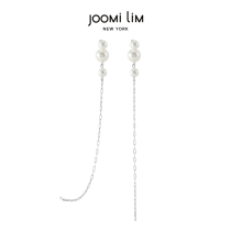 JOOMi LiM building honey earrings 2021 New ins tide pearl chain earring fashion versatile classic earrings women