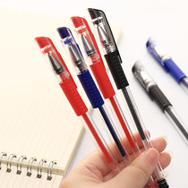 Red black and blue carbon gel pen for office use simple signature pen oil pen water pen student learning stationery wholesale