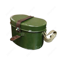 Original 50-style lunch box Aluminum old lunch box Monarch lunch box Old-fashioned aluminum lunch box Army fan lunch box collection