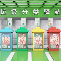 Trash can identification stickers new wet and dry garbage classification stickers Beijing identification stickers classification labels can be returned to harmful garbage
