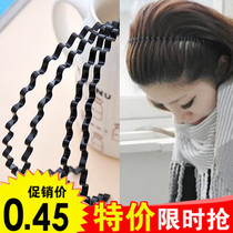 Japanese and Korean wave male headband sports headband retro big back headband oil head type long hair iron hairpin for both men and women
