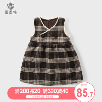 Girls  dresses Autumn and winter new baby baby Sundress Girls a-line skirt Childrens skirt small fragrance