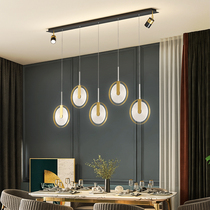 Restaurant light modern minimalist for home tripleled dining table lamps light and luxurious strip bar Bench Spotlight Living-room Chandelier
