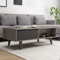 Coffee table TV cabinet combination set Nordic modern simple cabinet Economical size apartment tea table Living room furniture